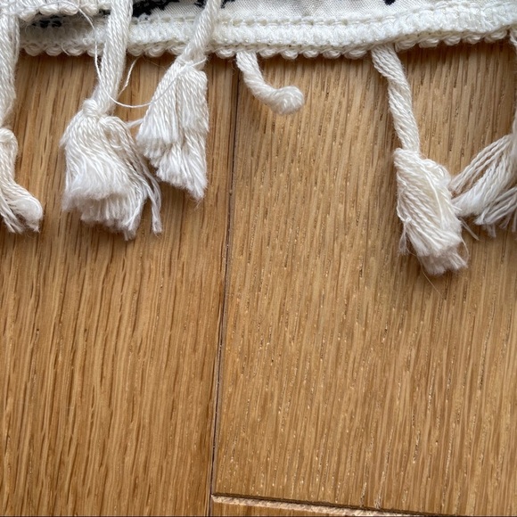 ROMWE Leaf Print Tassel Hem Kimono - Picture 12 of 12